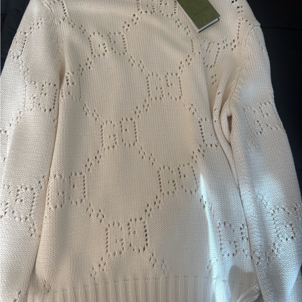Gucci Cream Crewneck Sweater
